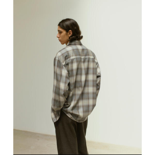 AURALEE - AURALEE SUPER LIGHT WOOL CHECK SHIRTSの通販 by パンダ's 