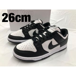 ナイキ(NIKE)のNIKE DUNK LOW BY YOU 26cm パンダ ダンクロー 白黒(スニーカー)