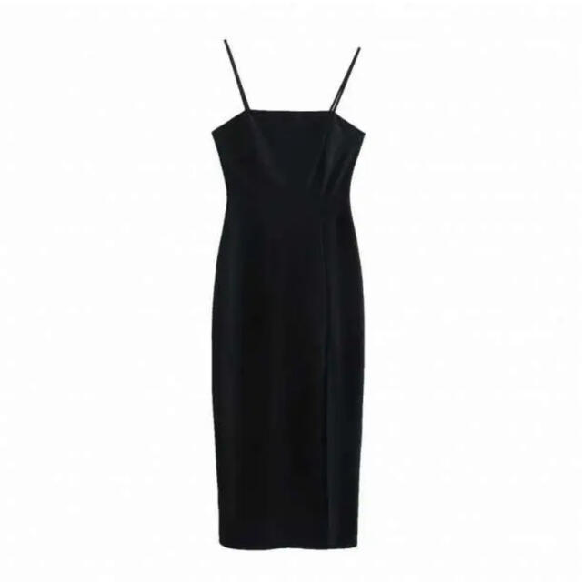 ZARA(ザラ)のzara チューブドレス スリットワンピ キャミワンピ スリットワンピース レディースのワンピース(ロングワンピース/マキシワンピース)の商品写真