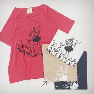 サマンサモスモス(SM2)のMOOMIN新品タグ付き ミイ&ニョロニョロTEE ベージュ(Tシャツ(半袖/袖なし))