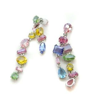 SWAROVSKI - スワロフスキー Gema ドロップピアス ストーン マルチ