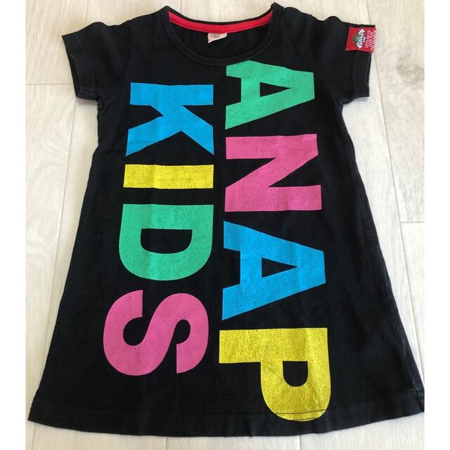 ANAP Kids(アナップキッズ)の【可愛い】ANAP 半袖 夏物 tシャツ  100cm キッズ/ベビー/マタニティのキッズ服女の子用(90cm~)(ワンピース)の商品写真