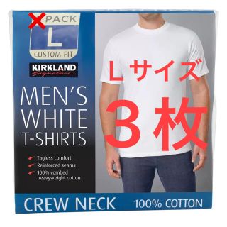 コストコ(コストコ)のコストコ カークランド Lサイズ Tシャツ 白 3枚組(Tシャツ/カットソー(半袖/袖なし))