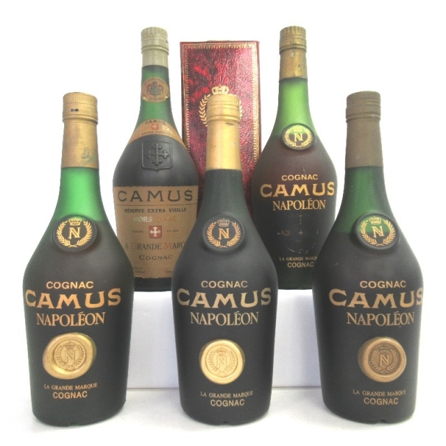 未開封★CAMUS【カミュ】 コニャック 5本セット 700ml 箱付