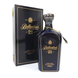 バリー(Bally)の未開封★Ballantine's【バランタイン】 21年 青陶器ボトル 700ml 箱付【中古】(ウイスキー)