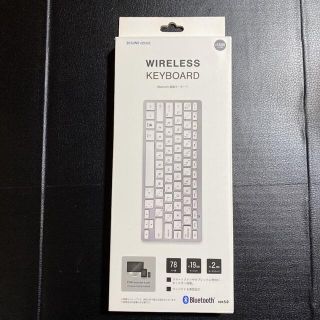 スリーコインズ(3COINS)のWIRELESSKEYBOARD Bluetooth 搭載キーボード(PC周辺機器)