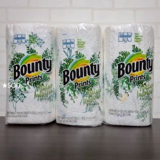 コストコ(コストコ)の『コストコ』希少 柄付き Bounty バウンティ キッチンペーパー 3ロール(収納/キッチン雑貨)