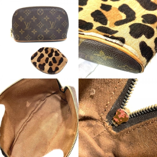 ルイヴィトン LOUIS VUITTON アズディン・アライア アルマ M99032 モノグラム レオパード 3点セット ハンドバッグ モノグラムキャンバス ブラウン