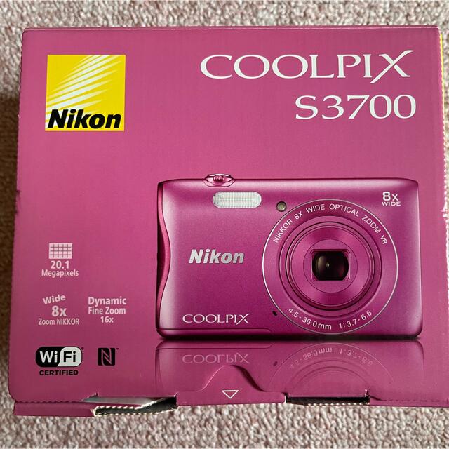Nikon COOLPIX Style S3700 PINK80倍デジタルズーム倍率