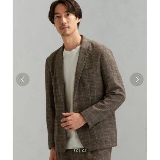 ユナイテッドアローズグリーンレーベルリラクシング(UNITED ARROWS green label relaxing)のウォッシャブル フラノチェック セットアップ スーツ(セットアップ)