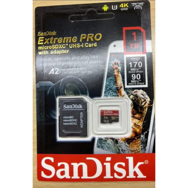 SanDisk microSDXC SDカード 1TB 海外パッケージ