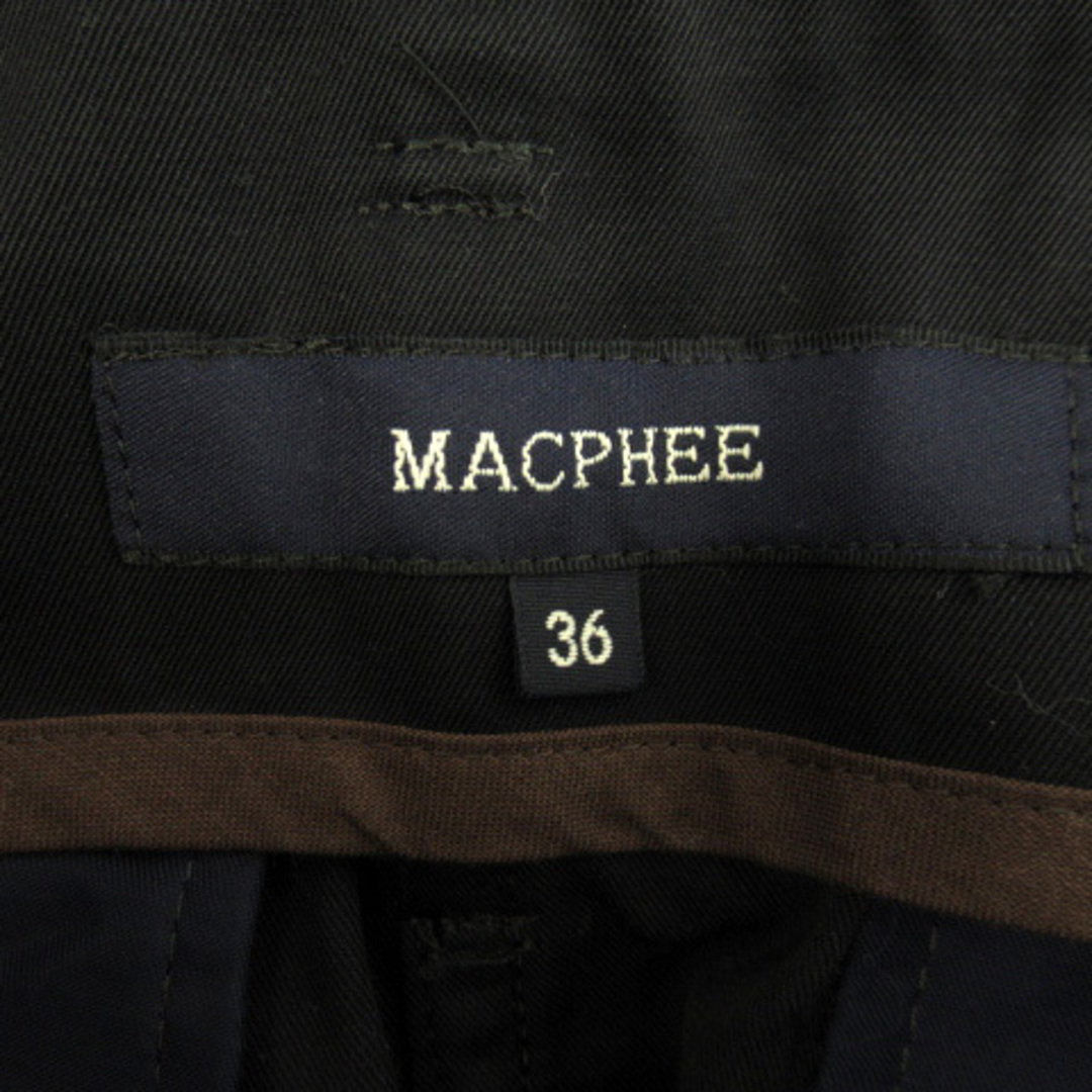 MACPHEE(マカフィー)のマカフィー トゥモローランド 台形スカート トレンチスカート ベルト付 36 黒 レディースのスカート(ひざ丈スカート)の商品写真