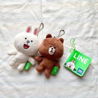 LINE CHARACTER　ブラウン　コニー　キーホルダー　ボールチェーン付(ぬいぐるみ)