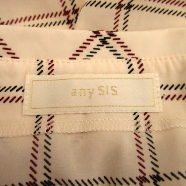anySiS(エニィスィス)のanySiS ブラウス カットソー ノースリーブ チェック柄 2 マルチカラー レディースのトップス(シャツ/ブラウス(半袖/袖なし))の商品写真