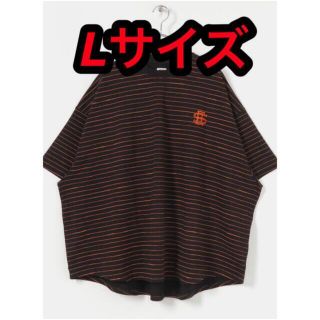 ワンエルディーケーセレクト(1LDK SELECT)のLサイズ SEE SEE SUPER BIG BOADER TEE ボーダー(Tシャツ/カットソー(半袖/袖なし))