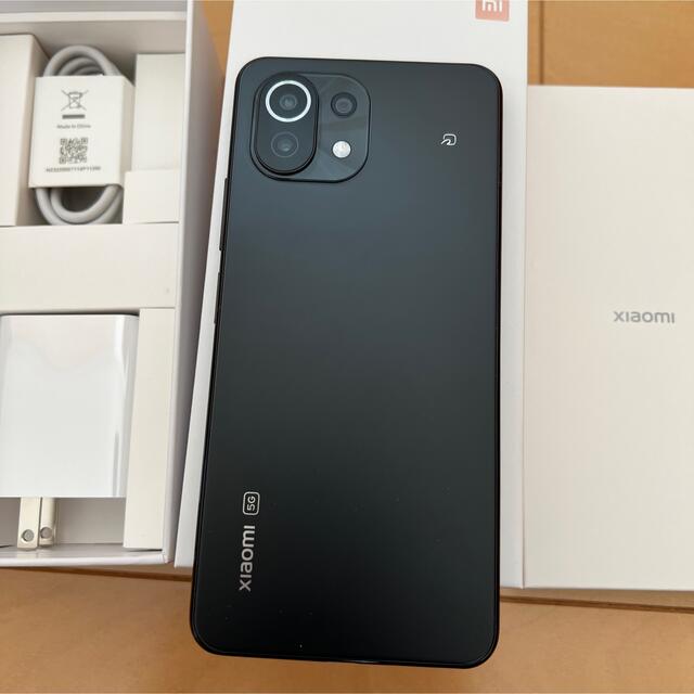 ANDROID(アンドロイド)の【美品】Xiaomi M11 Lite 5G ブラック 128GB スマホ/家電/カメラのスマートフォン/携帯電話(スマートフォン本体)の商品写真