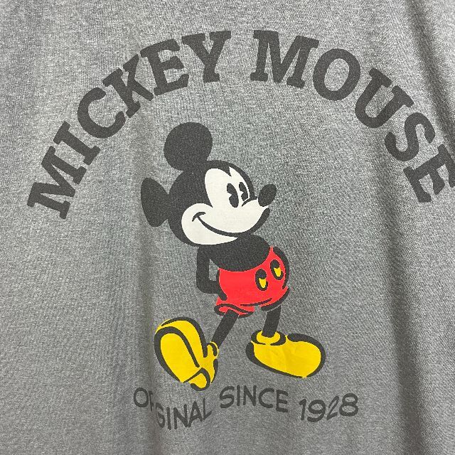 Disney(ディズニー)の超ビッグサイズ ミッキーマウス 半袖 Tシャツ グレー 2XL ディズニー メンズのトップス(Tシャツ/カットソー(半袖/袖なし))の商品写真