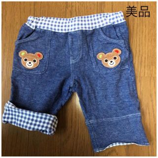 ミキハウス(mikihouse)のミキハウス　デニム風ハーフパンツ　ストレッチ100(パンツ/スパッツ)