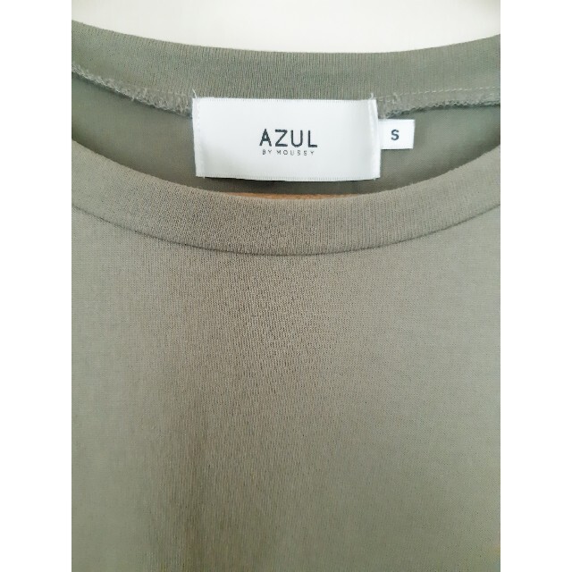 AZUL by moussy(アズールバイマウジー)の【AZUL by moussy】ツイストスリットハーフスリーブトップス レディースのトップス(カットソー(半袖/袖なし))の商品写真