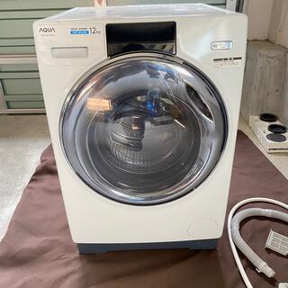 2021年製 アクア ドラム式洗濯機 AQW-DX12M 乾燥 AQUA(洗濯機)