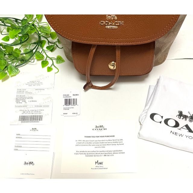 COACH(コーチ)の24時間以内発送 無料おまけ付き コーチ コーティング シグネチャー リュック レディースのバッグ(リュック/バックパック)の商品写真