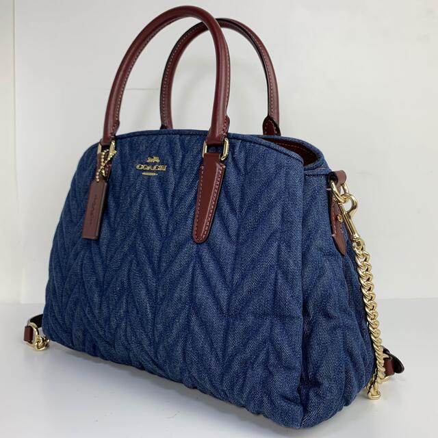 COACH - 極美品☆コーチ COACH デニム 2Way ショルダーバッグ COACH - 極美品☆コーチ COACH デニム 2Way ショルダーバッグ