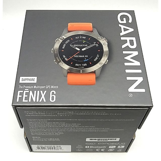 GARMIN fenix 6 Sapphire Ti Gray スマートウォッチ