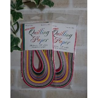 Quilling Paper 1/8" Multi Color 2個(その他)