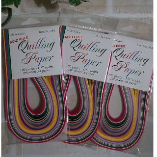 Quilling Paper 1/8" Multi Color 3個(その他)