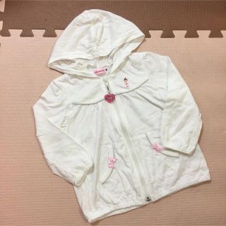 ミキハウス(mikihouse)の美品★ミキハウス★リーナちゃんＵＶパーカー 90(Tシャツ/カットソー)