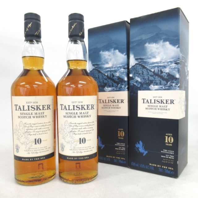 未開封★TALISKER【タリスカー】 10年 シングルモルト 2本セット 700ml 箱付