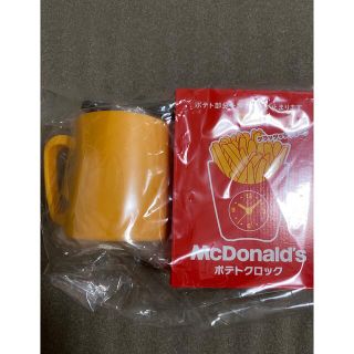 マクドナルド(マクドナルド)の新品 マクドナルド ポテトクロック＋マグカップ＋スクウェアポーチ(ノベルティグッズ)