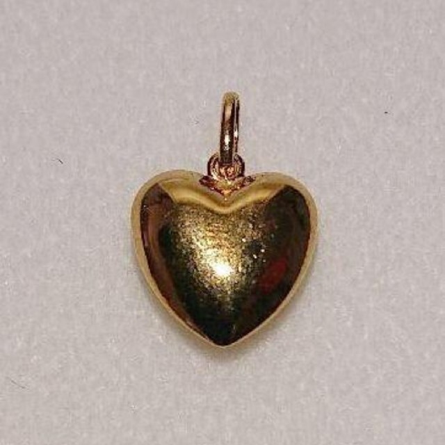 18K ぷっくり ハート ペンダントトップ ネックレス K18 ゴールド - www