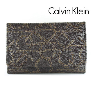カルバンクライン(Calvin Klein)のカルバンクライン キーケース モノグラム レザー 79464 新品(キーケース)