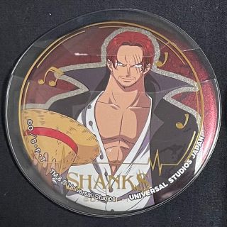 ワンピース(ONE PIECE)の新品 USJ ワンピース プレミアサマー 缶バッジ シャンクス シークレット(バッジ/ピンバッジ)