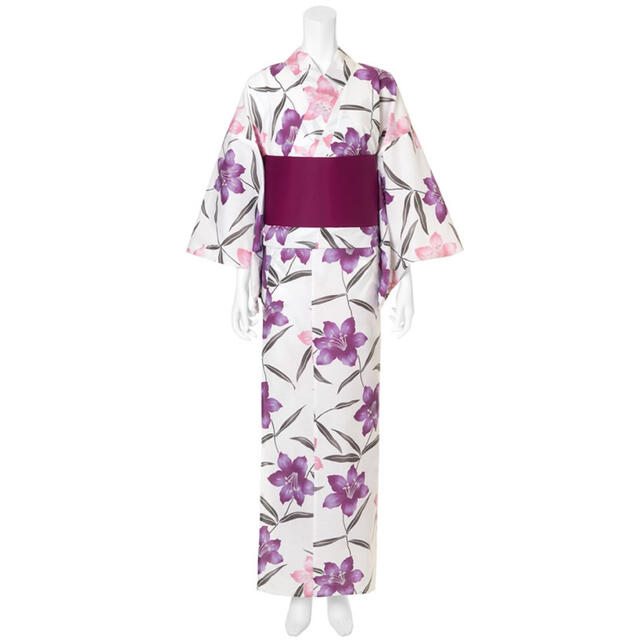 完売品】 GRL 浴衣 4点セット 紫-