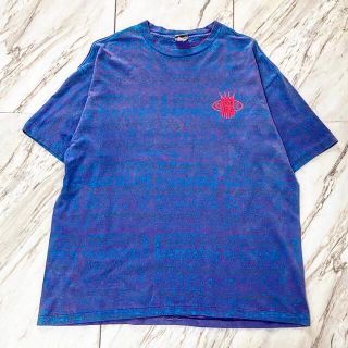 オーシャンパシフィック(OCEAN PACIFIC)の希少 製品染め × プリント 90s ocean pacific 総柄 tシャツ(Tシャツ/カットソー(七分/長袖))