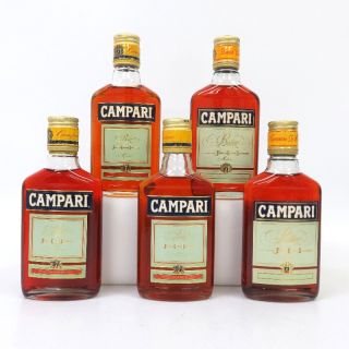 未開封★CAMPARI【カンパリ】 5本セット 200ml 箱なし【中古】(リキュール/果実酒)