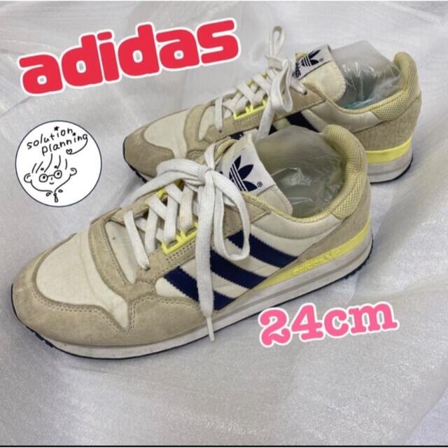 adidas(アディダス)の【adidas☆S82855】24cm イエローアイボリー系のスニーカー♪ レディースの靴/シューズ(スニーカー)の商品写真