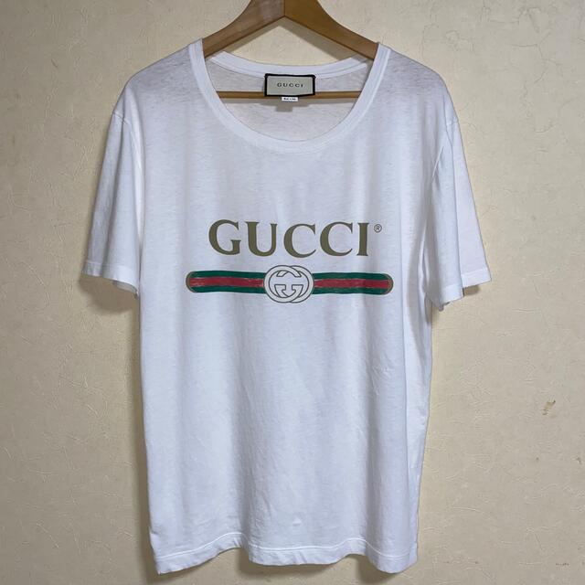 GUCCI】 ロゴ ウォッシュドオーバーサイズ Tシャツ - www.jsl.com.br