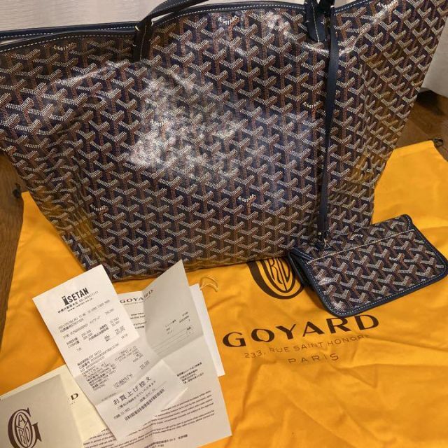 セール 登場から人気沸騰 GOYARD - d ゴヤール サンルイGM ネイビーの