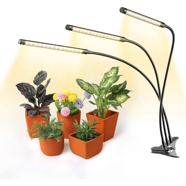 植物育成ライト 日光色 LED  9W 45LED 定時機能 インテリア/住まい/日用品のライト/照明/LED(テーブルスタンド)の商品写真