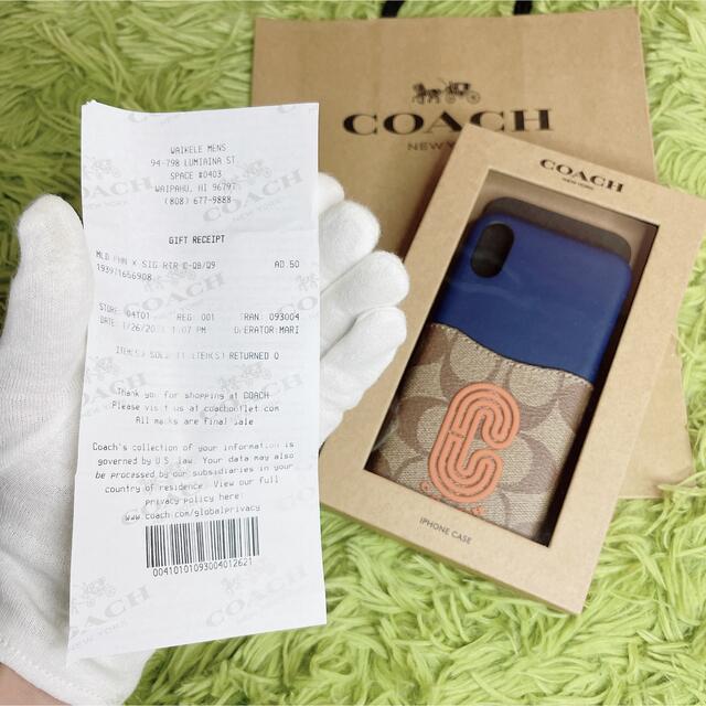 COACH(コーチ)の【新品】COACH メンズ向けiPhone X/XS用スマホケース スマホ/家電/カメラのスマホアクセサリー(iPhoneケース)の商品写真