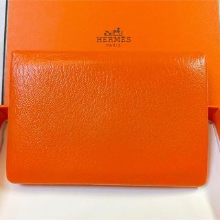 エルメス(Hermes)の正規品☆エルメス カードケース 名刺入れ オレンジ系(名刺入れ/定期入れ)