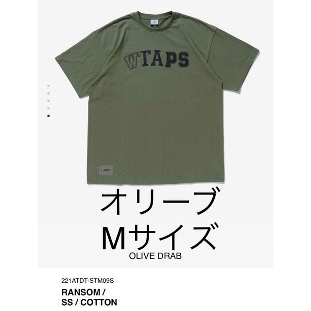 WTAPS RANSOM Tシャツ　Mサイズ　オリーブ　ダブルタップストップス