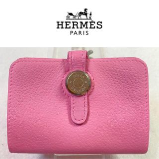 エルメス(Hermes)の正規品☆エルメス ドゴン コインケース カードケース 財布 ピンク系(コインケース)