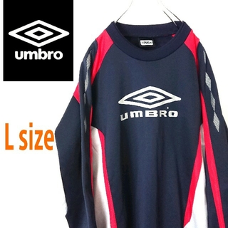 【UMBRO】00sアンブロスウェット古着Y2K刺繍ロゴテックストリートサッカー スウェット 100％本物