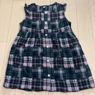 ムジルシリョウヒン(MUJI (無印良品))の女の子　無印良品　チュニック　ワンピース　100cm 95cm(Tシャツ/カットソー)