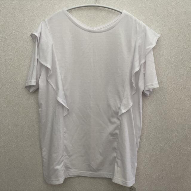 フリルショルダーＴシャツ レディースのトップス(Tシャツ(半袖/袖なし))の商品写真