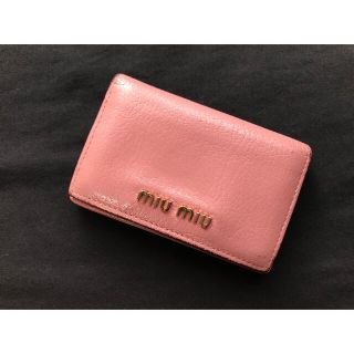 ミュウミュウ(miumiu)のmiumiu 名刺入れ 定期入れ(名刺入れ/定期入れ)